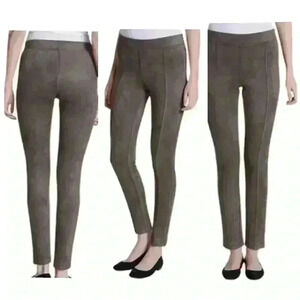 NWT Andrew Marc faux suede leggings taupe